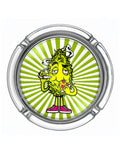 Cendrier en verre « Bud Eating Pizza » Petit | Best Buds – Compact, amusant et tout simplement pratique. 