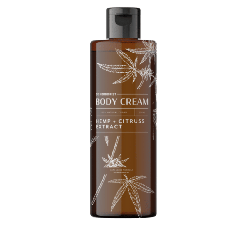 Anti-Aging Body Cream Citrus & Hennep De Herborist | 200 ml - Voor een huid die gladder, soepeler en verzorgder aanvoelt.