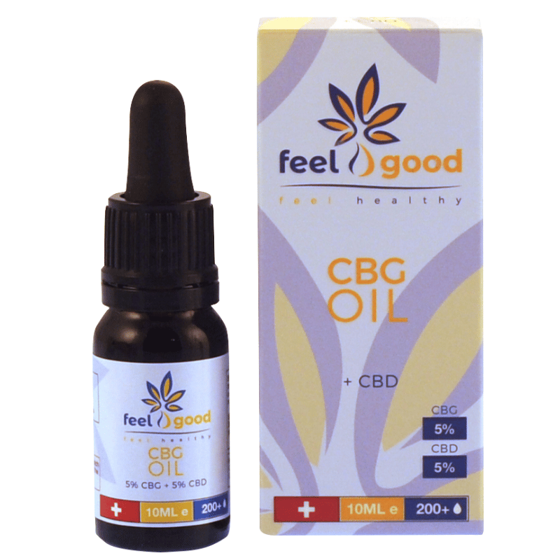 CBD 5% + CBG 5% Feel Good | 10 ml - For those looking for balance with an extra sharp edge.