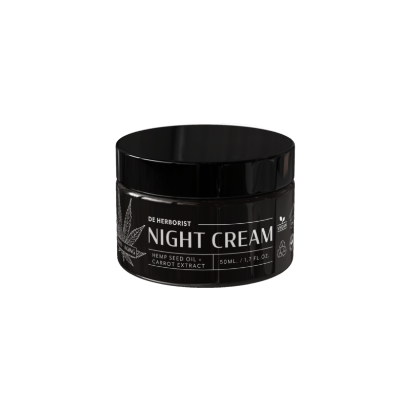 Crème de nuit anti-âge De Herborist | 50 ml - Pour les peaux qui ont besoin de se régénérer, de se nourrir et de se détendre pendant la nuit.