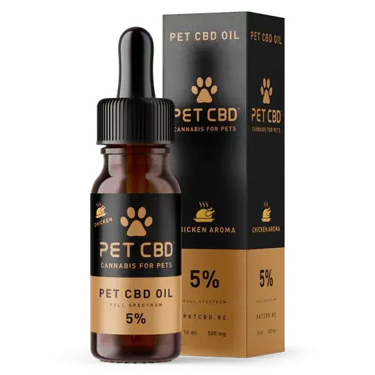 Huile de CBD pour animaux de compagnie + B12 (Poulet) CBD pur | 10 ml - Pour les propriétaires d'animaux qui choisissent un soutien naturel et bienveillant. 
