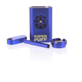 Kit 1-Hit Aluminium Bleu/Or | Super Puff - Compact, discret et prêt à l'emploi. 