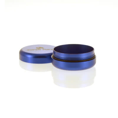 Aluminum Storage Box Small Blue/Gold | Super Puff - Compact, discreet and sturdy. 