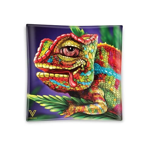 V-SYNDICATE – Chameleon Glass Tray | Small & Medium - Compact, kleurrijk en gemaakt om lang mee te gaan.