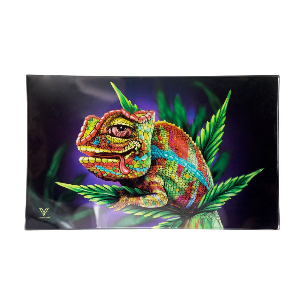 V-SYNDICATE – Chameleon Glass Tray | Small & Medium - Compact, kleurrijk en gemaakt om lang mee te gaan.